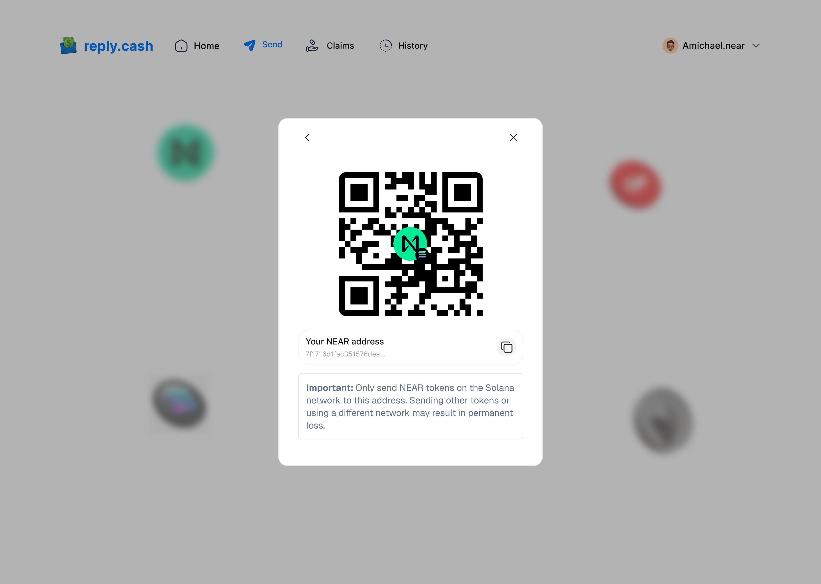 Receive QR